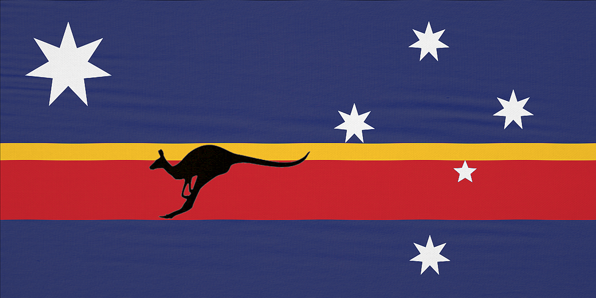 New Australian Flag Design 2 AU Republic
